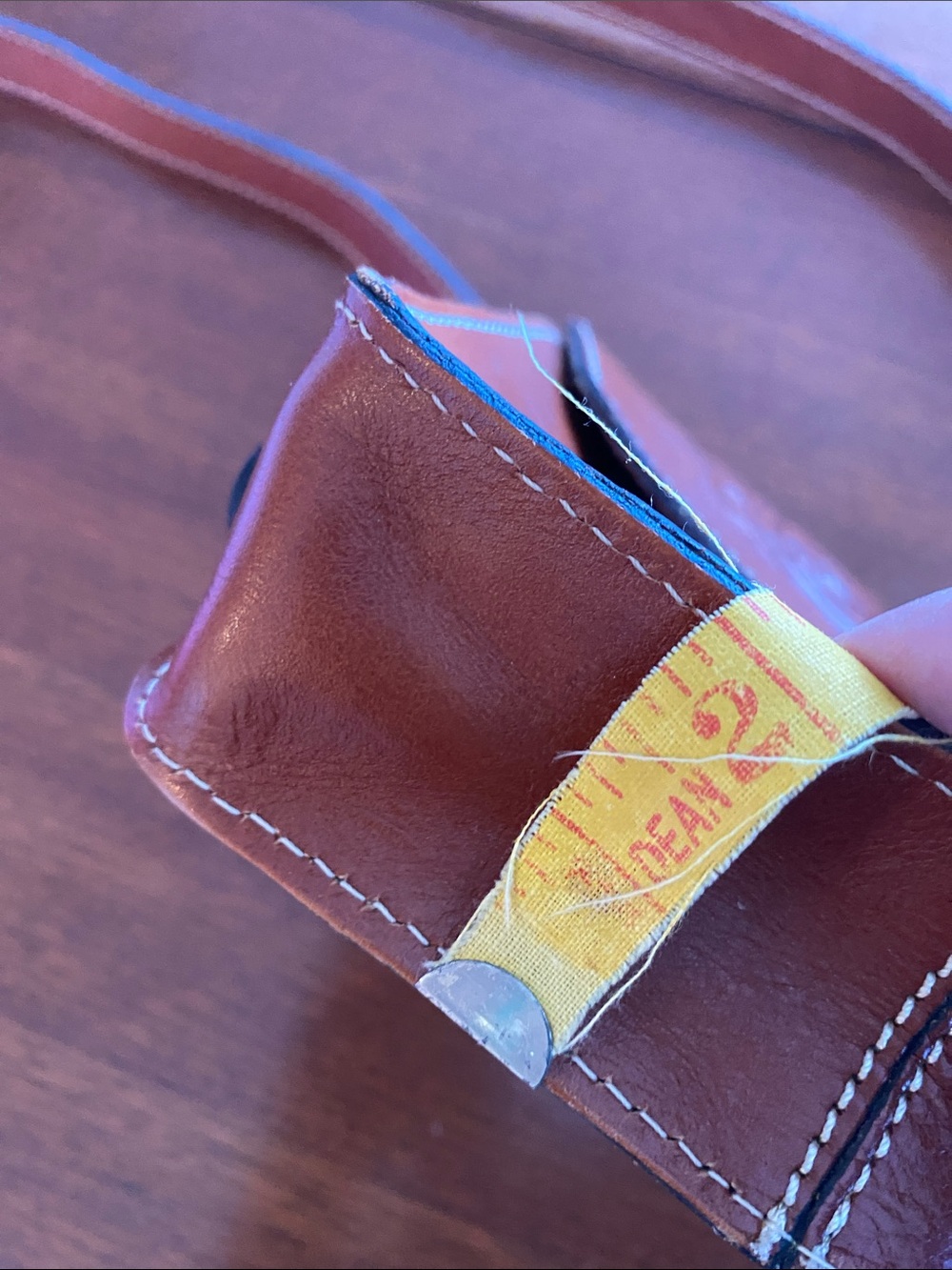 Patricia Nash Tooled Brown Leather Crossbody Bag - Picture 10 of 10